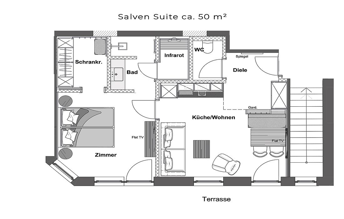 AlpenSchlössl Salven Suite